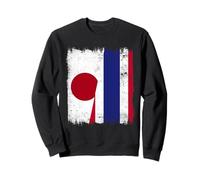 Demi-Drapeau Japon Thaïlande Racines thaïlandaises japonaises Sweatshirt