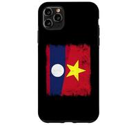 Demi-Drapeau Laos Vietnam Histoire du Vietnam Coque pour iPhone 11 Pro Max