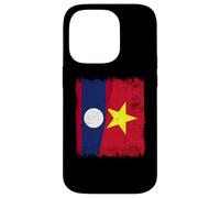Demi-Drapeau Laos Vietnam Histoire du Vietnam Coque pour iPhone 14 Pro