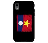Demi-Drapeau Laos Vietnam Histoire du Vietnam Coque pour iPhone XR