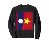 Demi-Drapeau Laos Vietnam Histoire du Vietnam Sweatshirt