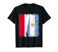 Demi drapeau polonais argentine racines argentines polonaises T-Shirt