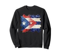 Demi Drapeau portoricain et cubain Racines cubaricaines se combinent Sweatshirt