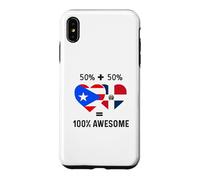 Demi Drapeau portoricain moitié dominicain Boricua Domis PR RD Coque pour iPhone XS Max