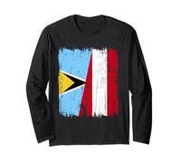 Demi-Drapeau Sainte-Lucie Autriche Manche Longue