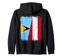 Demi-Drapeau Sainte-Lucie Autriche Sweat à Capuche