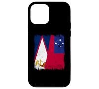 Demi Drapeau Samoa américaines Samoa American Samoan Pride Coque pour iPhone 12 Mini