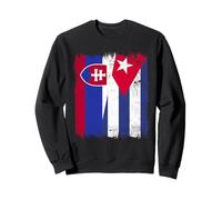 Demi Drapeau slovaque cubain Sweatshirt
