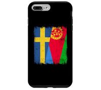 Demi-Drapeau Suède Érythrée Patrimoine suédois érythréen Coque pour iPhone 7 Plus/8 Plus
