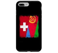 Demi-Drapeau Suisse Érythrée Patrimoine Suisse érythréen Coque pour iPhone 7 Plus/8 Plus