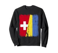 Demi-Drapeau Suisse Ukraine Patrimoine Suisse ukrainien Sweatshirt