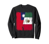Demi-Drapeau Taiwan Mexique Taiwan Patrimoine Mexicain Sweatshirt