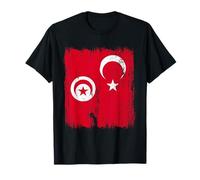 Demi-Drapeau Tunisien Turc Tunisien T-Shirt