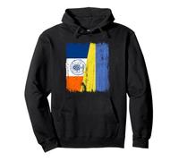 Demi Drapeau ukrainien de New York Sweat à Capuche