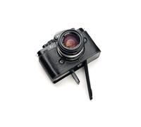 Demi-étui fait main en cuir véritable pour appareil photo Nikon Z f Nikon Zf Noir