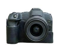 Demi-étui pour appareil photo compatible avec Canon EOS R8 - Coque inférieure de protection en cuir véritable avec ouverture pour poignée - Design inférieur pour un accès facile à la batterie