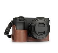 Demi-étui pour Appareil Photo en Cuir véritable pour Sony Alpha a6700 - Éléga...