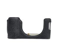 Demi-étui tendance en cuir PU pour appareil photo X100VI avec accès facile à la batterie et connexion trépied