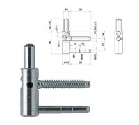 Demi-fiche mâle réglable - menuiserie bois - nœud 14 mm - 65 pièces OTLAV