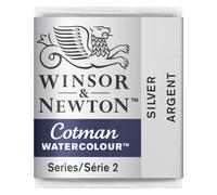 Demi-godet de peinture aquarelle Winsor & Newton Cotman, collection m tallis e argent