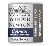 Demi-godet de peinture aquarelle Winsor & Newton Cotman, collection m tallis e, noir iris
