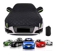 Demi-Housse De Voiture Épaissie pour Audi S2 Coupe 1990-1995 (4401x1716x1375mm),Protection Solaire, Isolation Thermique, Anti-Givrage, Anti-Gel Et Anti-Poussière