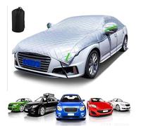 Demi-Housse De Voiture Épaissie pour Audi S2 Coupe 1990-1995 (4401x1716x1375mm),Protection Solaire, Isolation Thermique, Anti-Givrage, Anti-Gel Et Anti-Poussière