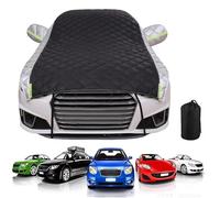 Demi-Housse De Voiture Épaissie pour Dacia Sandero Hatchback 2008-2025 (4088x1848x1499mm),Protection Solaire, Isolation Thermique, Anti-Givrage, Anti-Gel Et Anti-Poussière