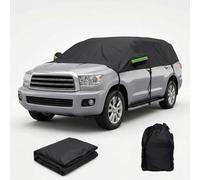 Demi Housse Voiture sur Mesure pour BMW Z4 (E89) (2009-2017) Tissu Oxford Épais avec Doublure en Coton Anti-Rayures, Protection Extérieure Hiver Neige Vent(Argent)