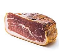 Demi jambon de porc Manex élévé en France au Pays Basque, désossé sous vide