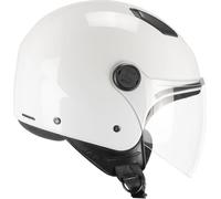 Demi Jet Casque SKA-P 1LHA LUKE Mono Blanc Brillant taille M