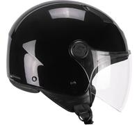 Demi Jet Casque SKA-P 1LHA LUKE Mono Noir Brillant taille M