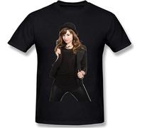 Demi Lovato Men T Shirts Short Sleeves Crew Neck Tees Summer Casual Tops Black 3XL