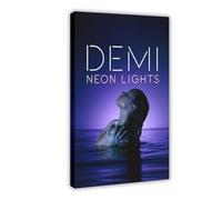Demi Lovato Poster sur toile pour décoration murale de salon, chambre à coucher 50 x 75 cm