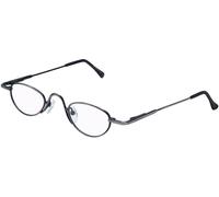 Demi-lunettes loupe avec support de convergence argent antique +8,00