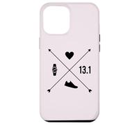 Demi-Marathon Heart Watch Arrow Running Run 21 km Meme Coque pour iPhone 12 Pro Max