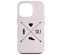 Demi-Marathon Heart Watch Arrow Running Run 21 km Meme Coque pour iPhone 13 Pro