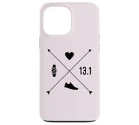 Demi-Marathon Heart Watch Arrow Running Run 21 km Meme Coque pour iPhone 13 Pro Max