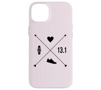 Demi-Marathon Heart Watch Arrow Running Run 21 km Meme Coque pour iPhone 14 Plus