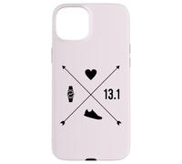 Demi-Marathon Heart Watch Arrow Running Run 21 km Meme Coque pour iPhone 15 Plus