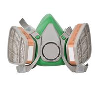 Demi-masque a gaz respiratoire, ecran facial, masques anti-poussiere, anti-fumee chimique