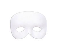 Demi-masque blanc adulte