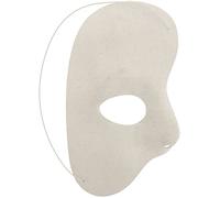 Demi-masque blanc pour Halloween Phantom Opera Accessoire de fête