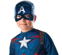DEMI-MASQUE CAPTAIN AMERICA PVC ENFANT