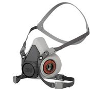 3M Demi-masque 6100 classique réutilisable Certifié EN sécurité sans cartouches filtrantes