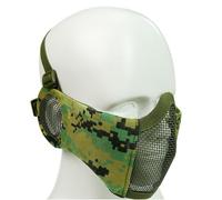 Demi-Masque De Chasse Pliable,Masque De Protection Des Oreilles Confortable,Maille En Acier À Faible Teneur En Carbone,2022 - Type Wldg