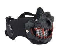 Demi-Masque De Chasse Pliable,Masque De Protection Des Oreilles Confortable,Maille En Acier À Faible Teneur En Carbone,2022 - Type Set Blacka