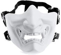 Demi-masque de protection pour airsoft, monstre démon Kabuki, samouraï, Hannya Oni, demi-masque de protection pour bal masqué, Halloween, cosplay