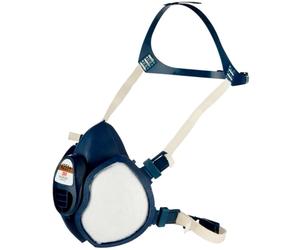 Demi-masque jetable à filtres intégrés série 4279+ ABEK1P3R vapeurs, gaz acides et ammoniac 3M 7100113103