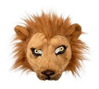 Boland Demi-masque en peluche, taille unique, masque pour animaux, accessoire de costume, carnaval, fête à thème, Marron